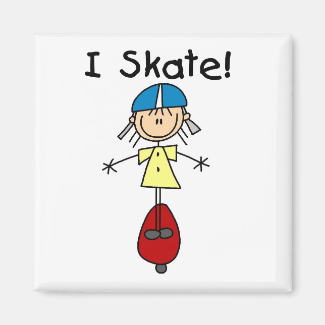 Íman Eu Patino Garota de Skate (Frente)