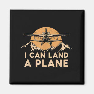 Íman Eu Posso Pousar Um Avião Vintage Engraçado Lote Av
