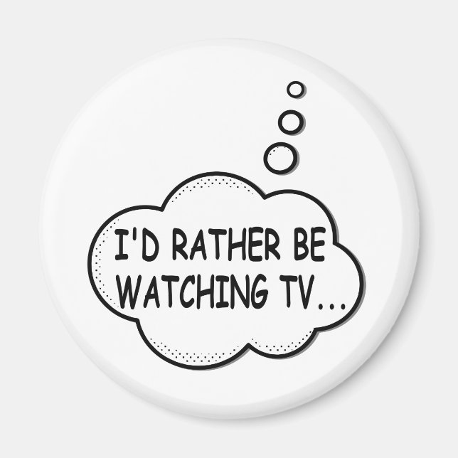 Íman Eu Preferencialmente De Assistir À TV (Frente)