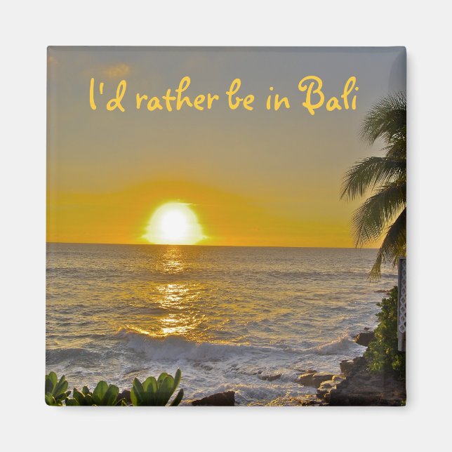 Íman Eu Preferencialmente estar no pôr do sol da praia  (Frente)