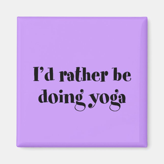 Íman Eu Preferencialmente Fazendo Yoga (Frente)