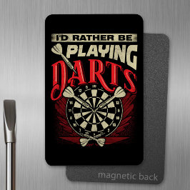 Íman Eu Preferencialmente Tocando Darts 4" x 6" Flexíve