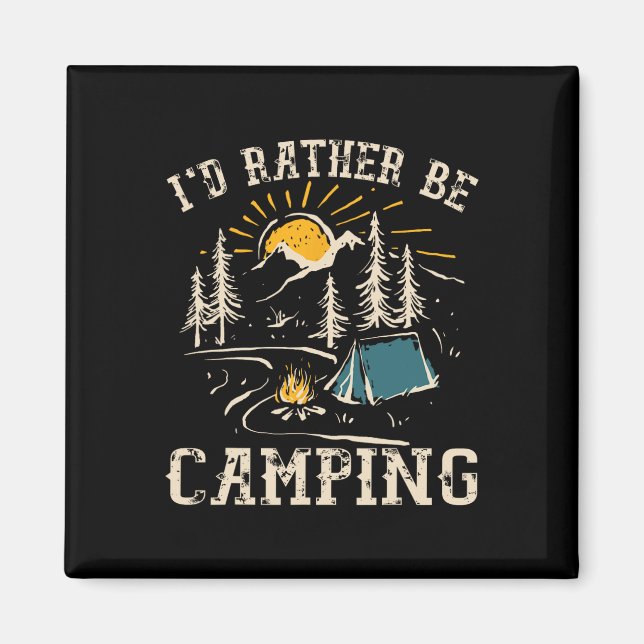 Íman Eu Preferiria Estar Acampando Design Camper Divert (Frente)