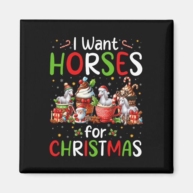 Íman Eu Quero Cavalos Para Fazenda Do Café De Natal (Frente)