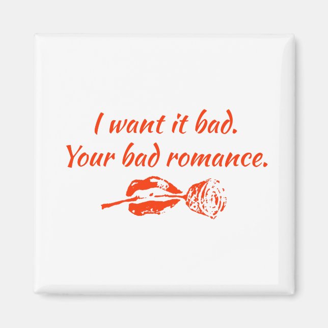 Íman Eu quero muito. Seu mau romance (Frente)
