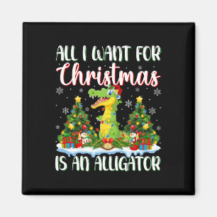 Íman Eu Quero O Natal É Um Alligador Xmas Tree Ligh