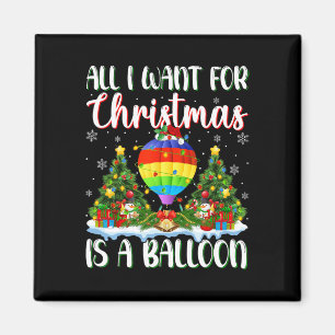 Íman Eu Quero O Natal É Um Balão De Luzes De Árvore Xma