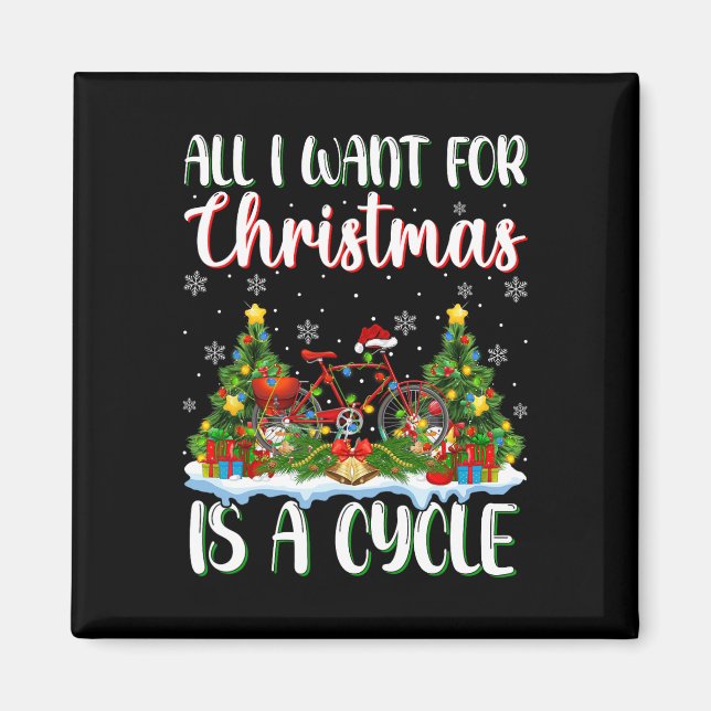 Íman Eu Quero O Natal É Um Ciclo De Luzes De Árvore Do  (Frente)