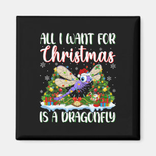 Íman Eu Quero O Natal É Um Dragonfly Xmas Tree Ligh