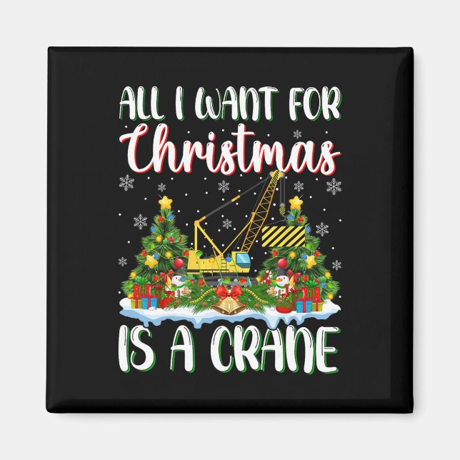 Íman Eu Quero O Natal É Uma Luz De Árvore De Natal (Frente)
