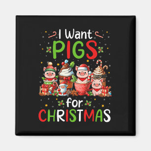 Íman Eu Quero Porcos Para Café De Natal Farmer