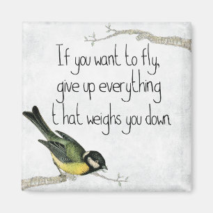 Íman Eu Quero Voar Um Magnet Quadrado De 2 Polegadas