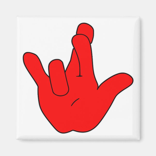 Íman Eu realmente te amo ASL ©WhiteTigerLLC.Com (Frente)