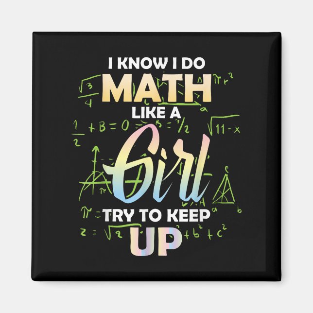 Íman Eu Sei Que Eu Faço Matemática Como Uma Garota Aman (Frente)