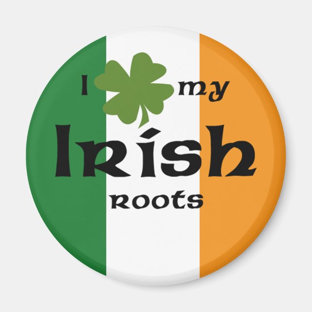 Íman Eu "shamrock" minhas raízes irlandesas (Frente)
