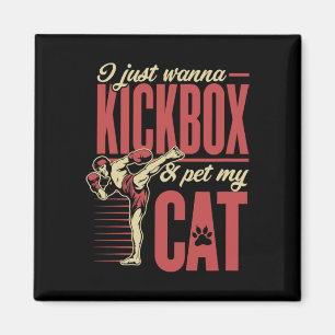 Íman Eu Só Quero Kickbox E Acariciar Meu Gato Karate Ki