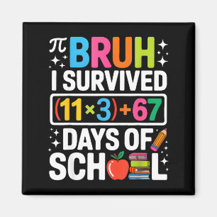 Íman Eu Sobrevivi 100 Dias Escola Bruh Groovy Equação M