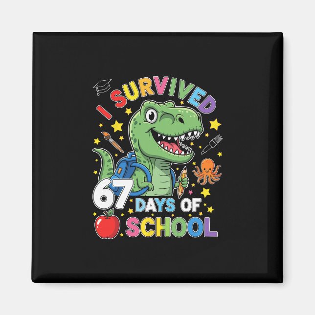 Íman Eu Sobrevivi 67 Dias De Escola Seis Sete Meme Para (Frente)