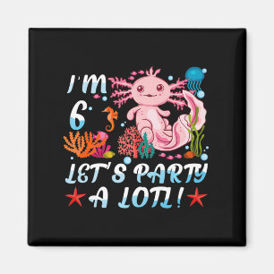 Íman Eu sou 6 Festa de Vamos Um Gift G de Anime Axolotl