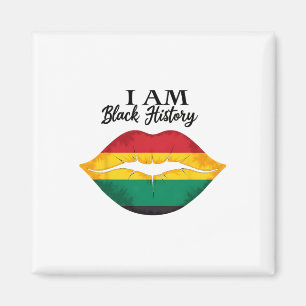 Íman Eu sou a Black History Graphic Tee African America