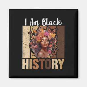 Íman Eu sou a Black History Month Black Melanin Afro Gi