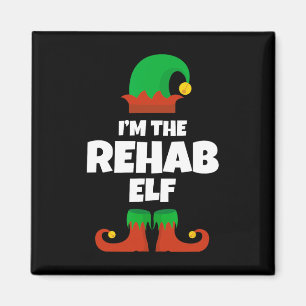 Íman Eu sou a família Rehab Elf Pajama Natal Engraçado