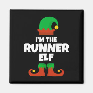 Íman Eu sou a família Runner Elf Pajama Natal Engraçado