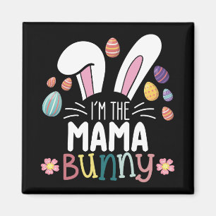 Íman Eu Sou a Mamãe Coelhinha Páscoa Roupas Combinando