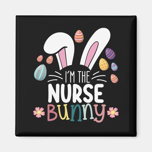Íman Eu Sou a Nurse Bunny Easter Matching (Frente)