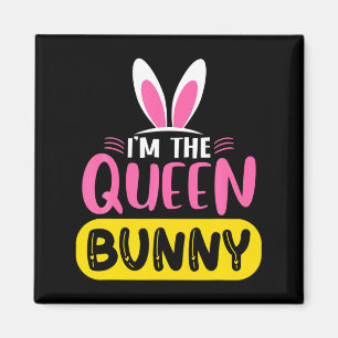 Íman Eu Sou A Rainha Bunny Orelhas De Coelho Ovo Páscoa