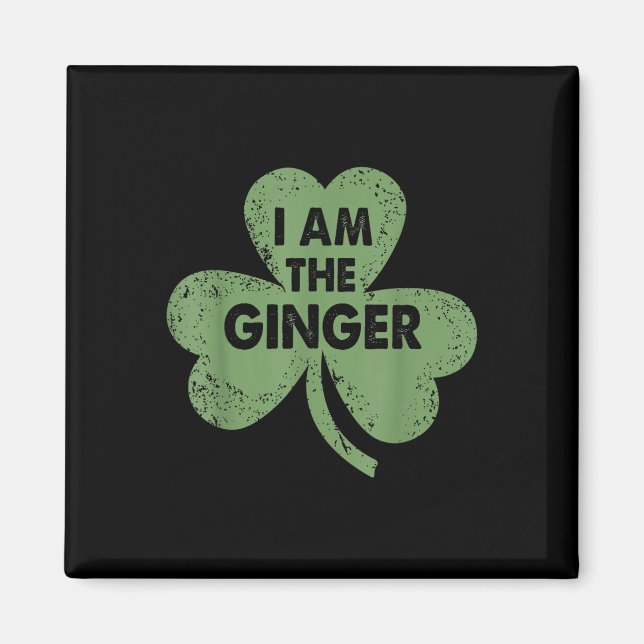 Íman Eu Sou A Rua Irlandesa Engraçada Ginger. (Frente)
