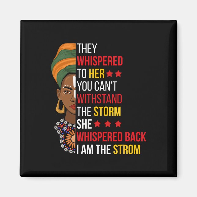 Íman Eu Sou A Tempestade Bhm Orgulhoso African Am (Frente)
