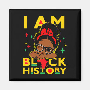 Íman Eu Sou Camisa Da História Negra Para Crianças Meni