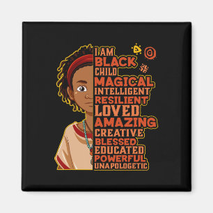 Íman Eu Sou Camisa do Mês da História Negra Crianças Me
