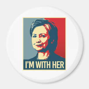 Íman eu sou com poster de hillary - -