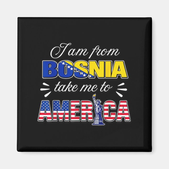 Íman Eu sou da Bósnia leve-me para a América  (Frente)