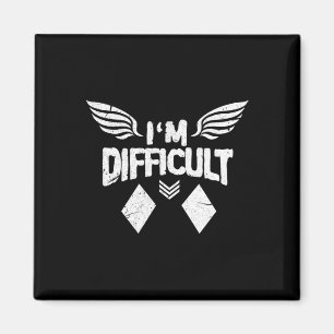 Íman Eu sou Difícil Diamantes Duplos Ski Snowboard Gif