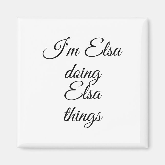 Íman Eu sou Elsa fazendo as coisas de Elsa Engraçada An (Frente)