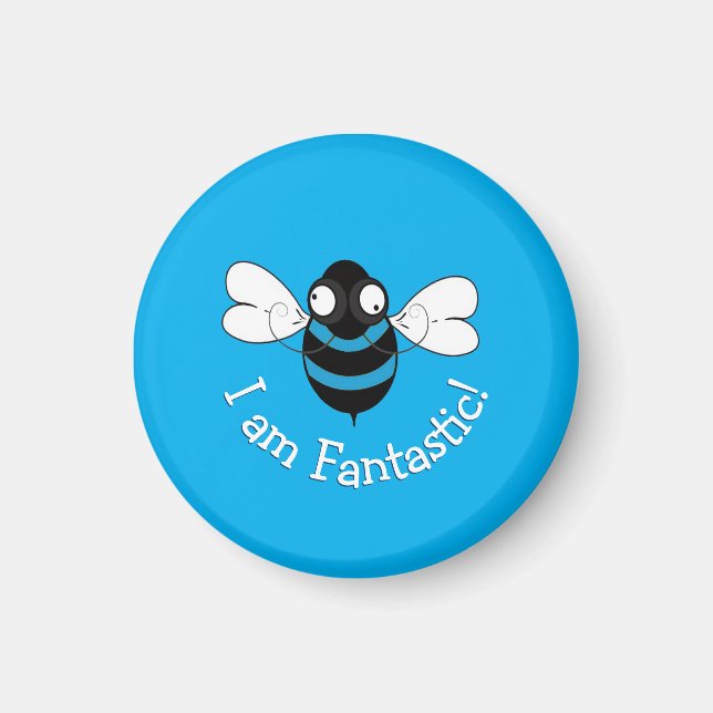 Íman Eu Sou Fantástico! Ímã - Fundo Azul (Frente)
