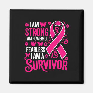 Íman Eu Sou Forte E Poderoso Cancer De Mama Rosa Sem Co