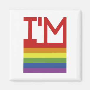 Íman Eu sou Gay Sinalizador arco-íris