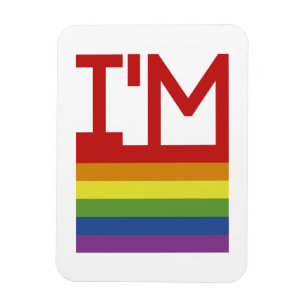 Íman Eu sou Gay Sinalizador arco-íris
