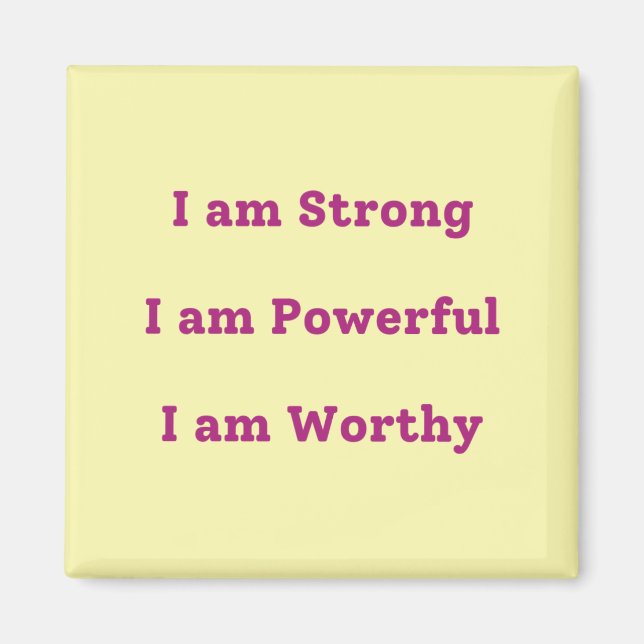 Íman Eu sou... Magneta quadrada (Frente)