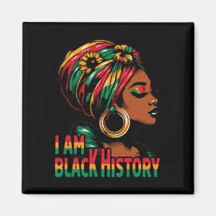Íman Eu Sou Mês da História Negra Afro-Americano Junete
