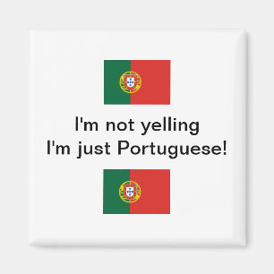 Íman "Eu sou não gritando mim sou apenas português!"