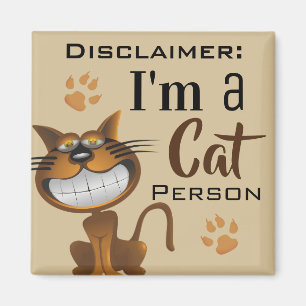 Íman "Eu sou negação de uma pessoa do gato"