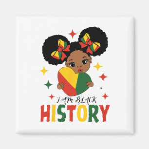 Íman Eu Sou Negra História Crianças Meninas Coração His