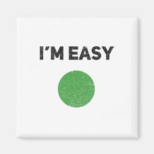 Íman Eu sou o Fácil Círculo de Esqui Verde Vintage