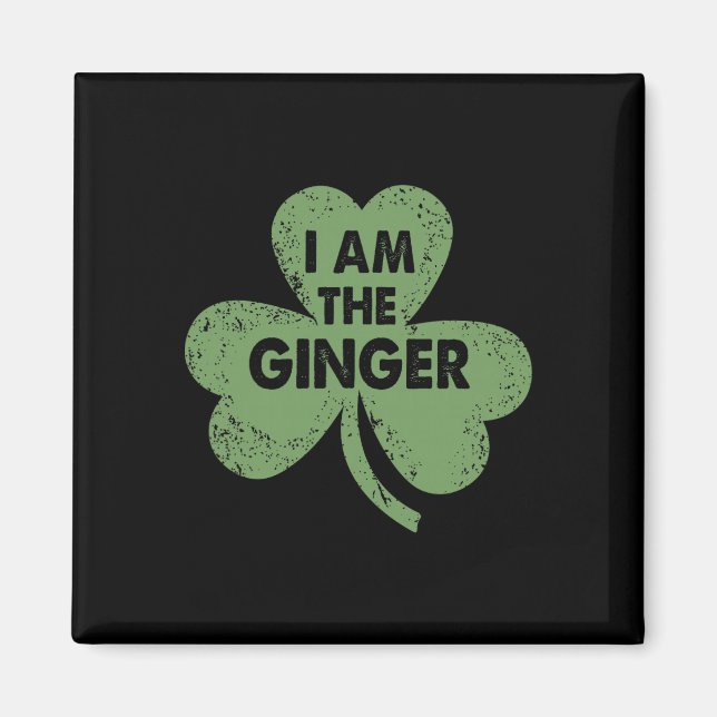 Íman Eu Sou O Ginger Funny Do Dia De São Patrício Irlan (Frente)