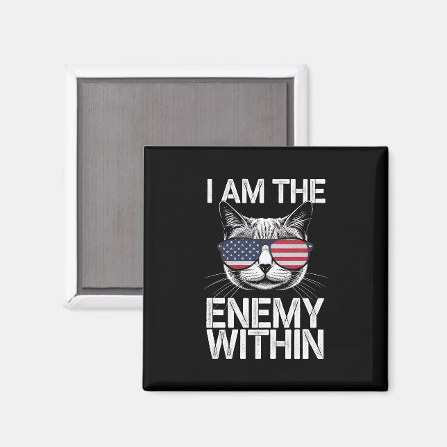 Íman Eu Sou o Inimigo Dentro Kamala Harris 2024  (Front/Back)